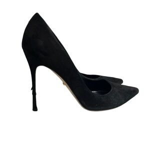 Sergio Rossi Black Suede Pumps Size 37.5
